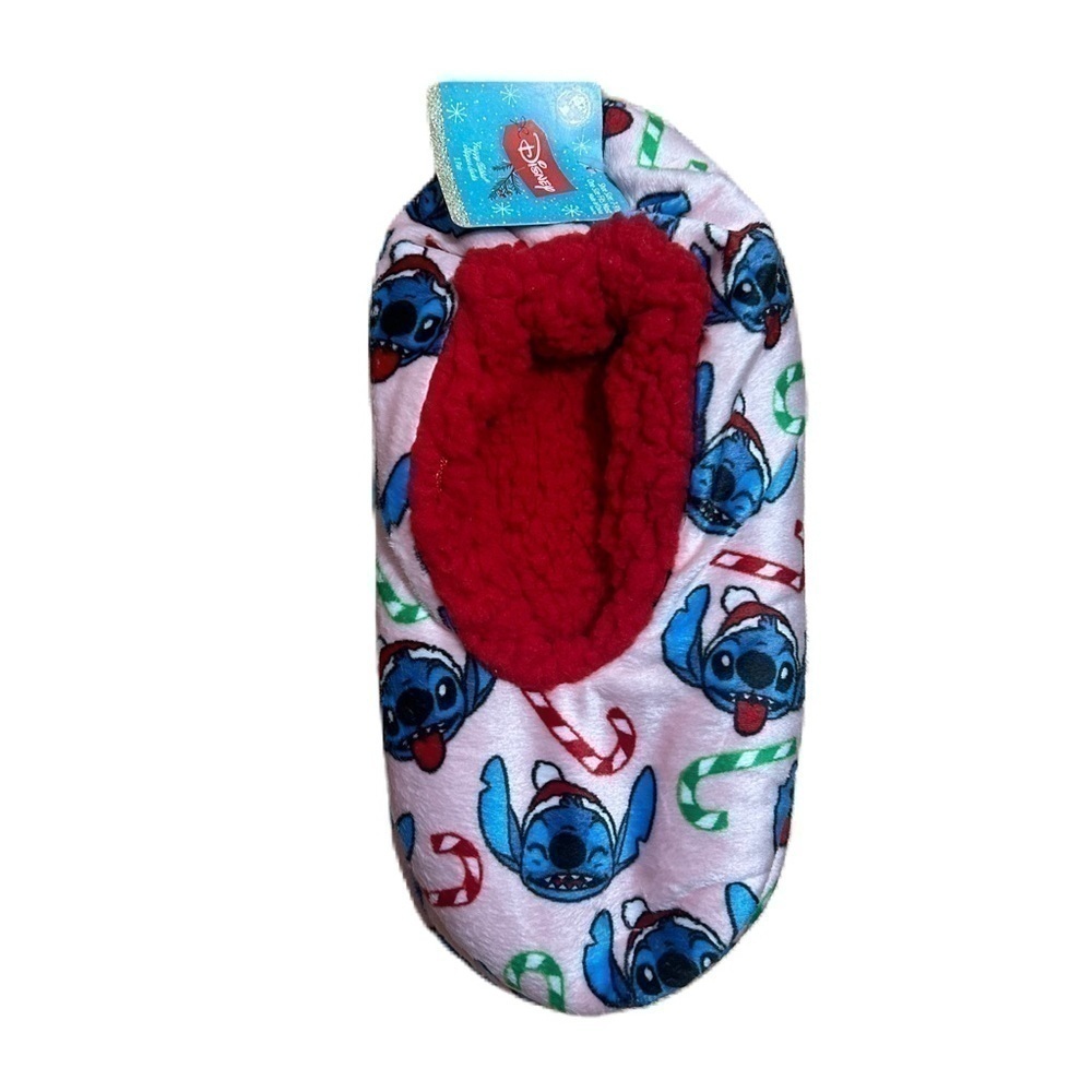 Disney Lilo & Stitch Slipper Socks NEW Women’s 7-9 1/2 Christmas Fuzzy Fleece